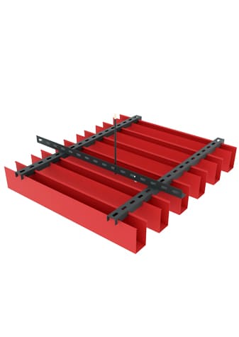 BENDING BAFFLE CEILING SYSTEMS