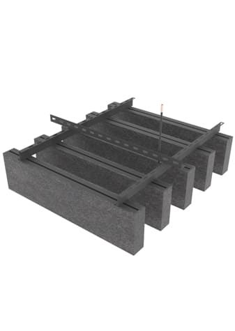 V CUT BENCING FELT BAFFLE 